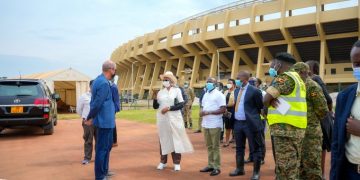 Minister of Education and Sports, Hon. Janet Museveni : Renovation works of Mandela National Stadium advancing in line with FIFA standards, completion date extended