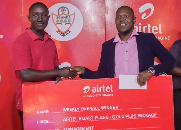 DAMIAN ASIIMWE GLISTENS AT THE AIRTEL CLUB NIGHT GOLF EVENT IN KAMPALA
