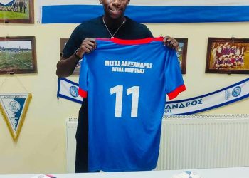 Ugandan Footballer Akena Pius Embarks on a New Journey with Kedros Agias Marinas Skyllouras in Greece
