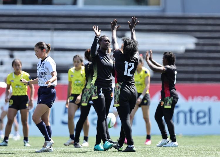 Lady Rugby Cranes Triumph Over Thailand in Montevideo World Rugby HSBC Sevens Opener