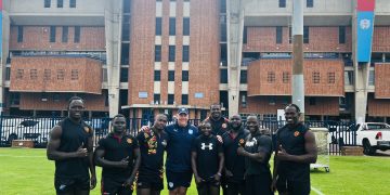Rugby Cranes Players Train with Springboks Legend Jake White