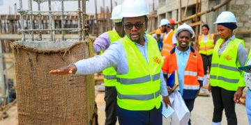 FUFA Officials Inspect Phillip Omondi Stadium Construction Progress
