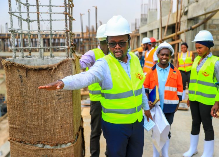 FUFA Officials Inspect Phillip Omondi Stadium Construction Progress
