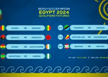 CAF Confirms Fixtures for Beach Soccer AFCON 2024 Qualifiers