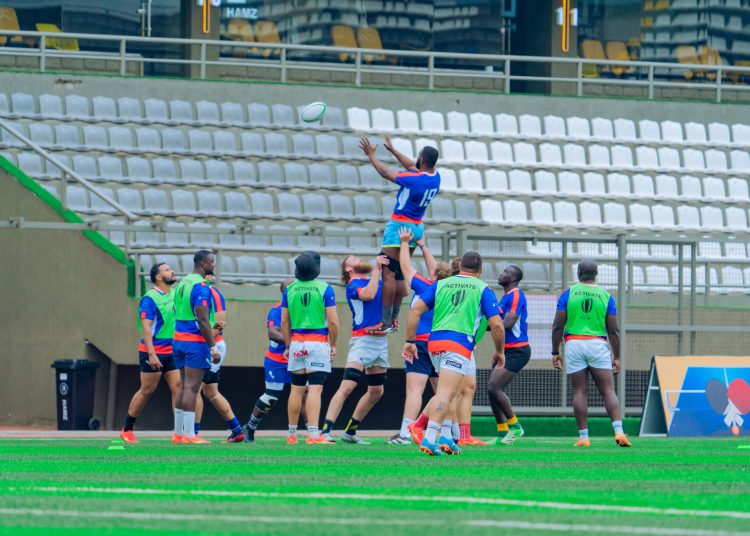 Rugby Africa Cup: Namibia Team Train at Nakivubo Ahead of Semi-Final Clash with Zimbabwe