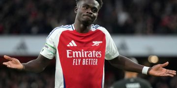 Arsenal’s Saka Disappointed After Dropped Points Against Liverpool