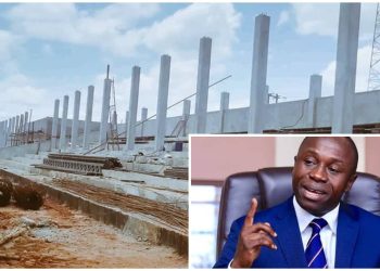 Minister Ogwang Inspects Progress on Madi-Okollo Stadium Construction