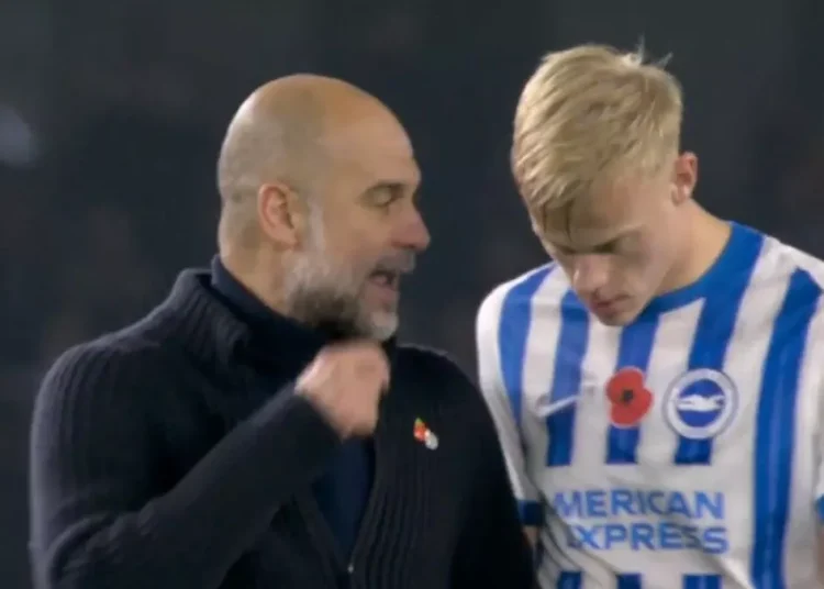 Pep Guardiola Blasts Van Hecke After Brighton Defeat