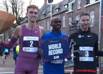 Jacob Kiplimo Breaks 15km World Record in Netherlands’ Seven Hills Race