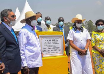 President Museveni Lays Foundation Stone for Akii Bua Stadium