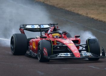 Hamilton’s Ferrari Test Ends in Crash