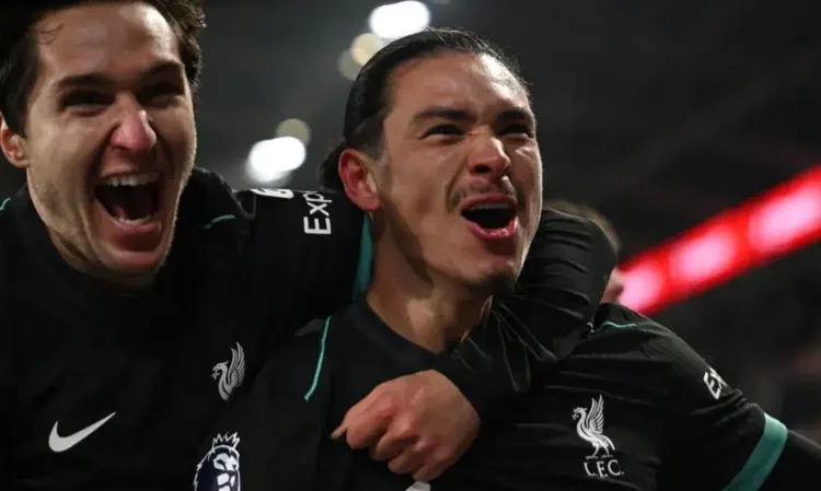 Late Nunez Double Propels Liverpool to Victory at Brentford