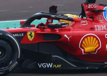 Lewis Hamilton Continues Ferrari Test Program in Barcelona