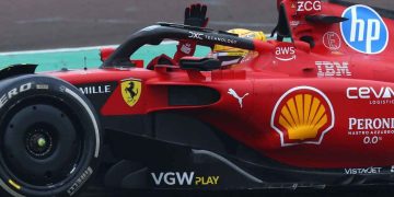 Lewis Hamilton Continues Ferrari Test Program in Barcelona