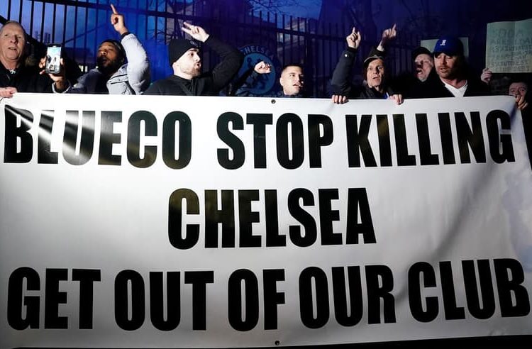 Chelsea Fans Stage Angry Protest Against Owners Ahead of Southampton Clash