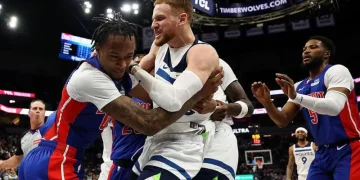 Seven Ejected After Brawl in Timberwolves’ Victory Over Pistons