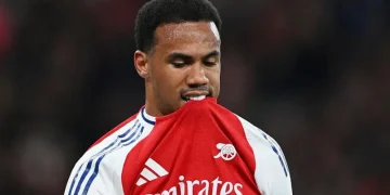 Arsenal’s Gabriel Sidelined for Remainder of Season Due to Hamstring Surgery