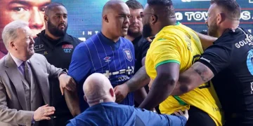 Wardley and Miller News Conference Erupts into Chaos