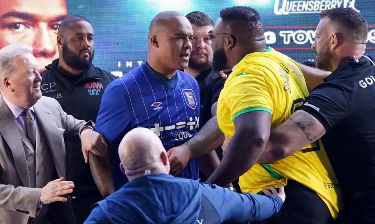 Wardley and Miller News Conference Erupts into Chaos