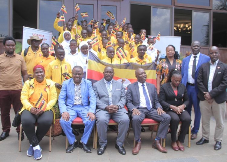 Team Uganda Flagged Off for ISF U15 Gymnasiade 2025 in Serbia