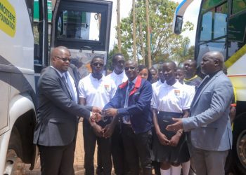 Magogo Applauds School Sports Progress as CAF Donates Buses to Royal Giant and Amus