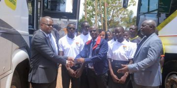 Magogo Applauds School Sports Progress as CAF Donates Buses to Royal Giant and Amus