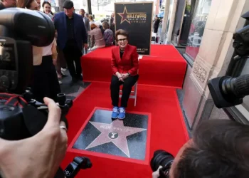 Billie Jean King honored with star on Hollywood Walk of Fame