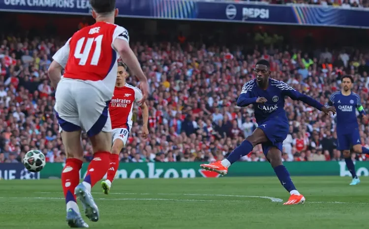 Dembele’s Early Strike Gives PSG Champions League Semifinal Edge Over Arsenal