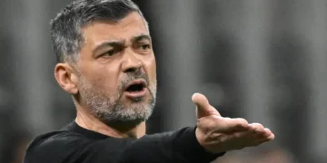 AC Milan Sack Coach Sergio Conceicao