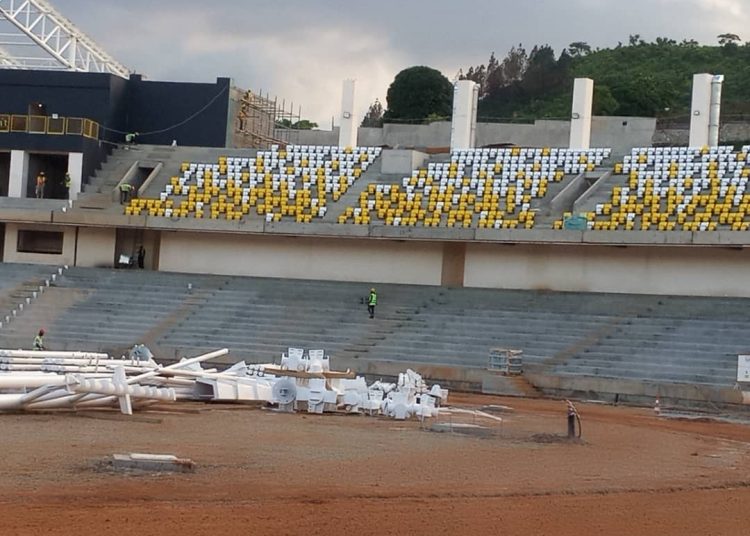 Seat Assembly, VIP Paintwork and Mini Arena Cement Works Advance at Hoima City Stadium