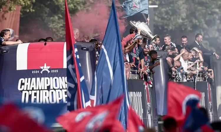 PSG Celebrates Champions League Win Amidst Overnight Violence in France