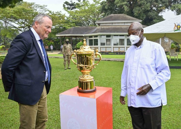 President Museveni Welcomes Webb Ellis Cup, Says Uganda’s Sports Growth Has Just Begun
