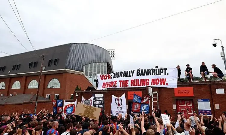 Crystal Palace Fans Protest ‘Injustice’ as Europa League Demotion Sparks Outcry