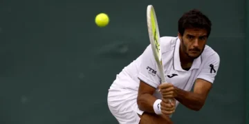 Francisco Cabral Wears Black Ribbon at Wimbledon to Honour Diogo Jota