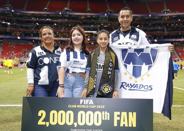 Monterrey Supporter Gets Family Photo “of a Lifetime” as FIFA Club World Cup 2025 Celebrates Two Millionth Fan