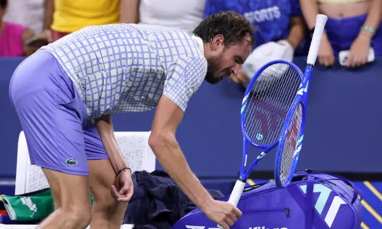 Medvedev Fined for On-Court Meltdown at US Open
