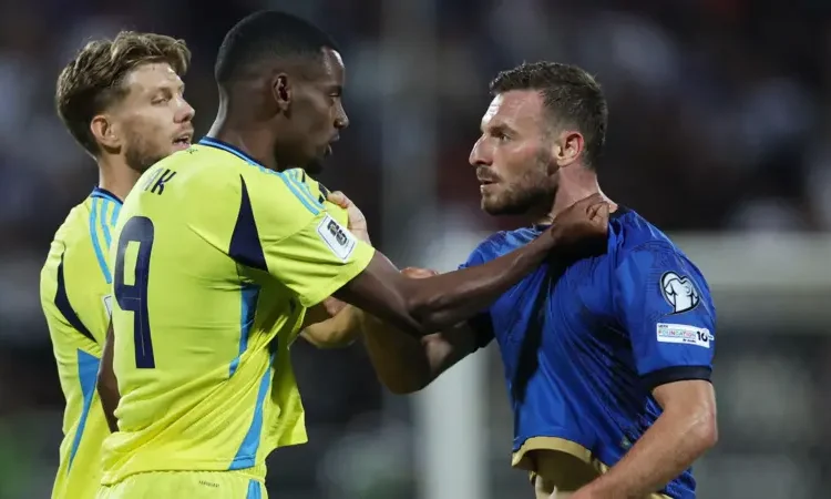 Isak Back on The Pitch as Sweden Lose to Kosovo
