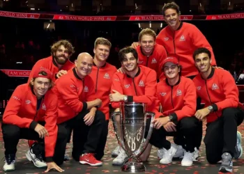 Fritz Seals Laver Cup for Team World in San Francisco