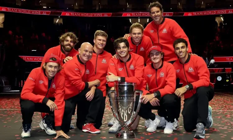 Fritz Seals Laver Cup for Team World in San Francisco