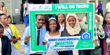 Makerere and Kyambogo Students Lead Kampala Climate Run on World Car-Free Day