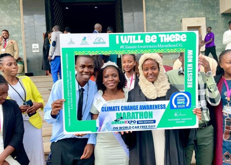 Makerere and Kyambogo Students Lead Kampala Climate Run on World Car-Free Day