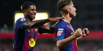 Barcelona Thrash Valencia with Rashford Getting First Assist
