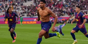Araujo’s Stoppage-Time Goal Sends Barcelona Top