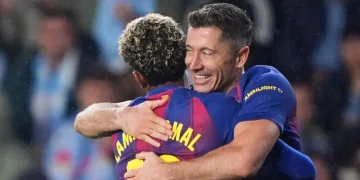 Lewandowski Hat-Trick Seals Barcelona’s Victory