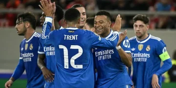 Mbappé’s Four Goals Power Real Madrid to Thrilling Win in Athens