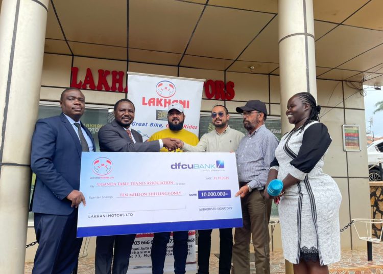 Lakhani Motors Fuels Uganda Open Table Tennis with UGX 10 Million Support