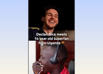 Rice Surprises Young Ugandan Arsenal Fan With Emotional Video Call
