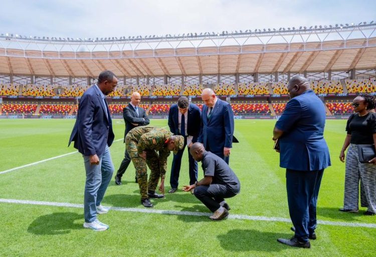 CDF Kainerugaba Inspects Hoima City Stadium Ahead of Commissioning