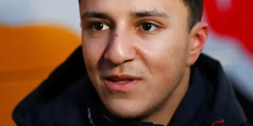 Hadjar Crashes New Red Bull in Rainy Barcelona Test