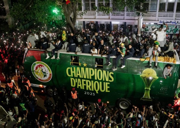 Dakar Stands Still for “Historic” AFCON Victory Parade